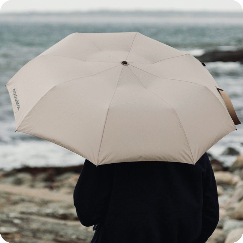 Parapluie pliable 21" en polyester recyclé certifié Vinga Baltimore_00