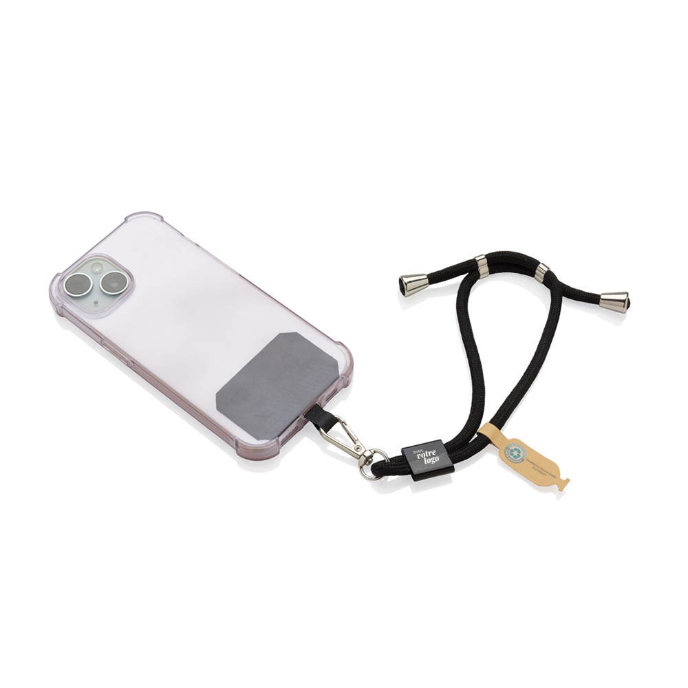 Dragonne pour téléphone réglable en plastique recyclé certifié CarryLoop_02