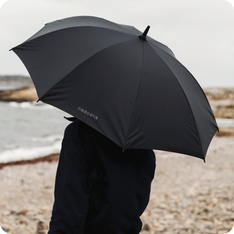 Parapluie droit 23" en polyester recyclé rPET Vinga Baltimore_00