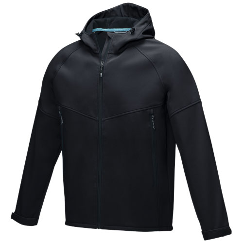 Veste softshell homme en polyester recyclé certifié Coltan_Noir