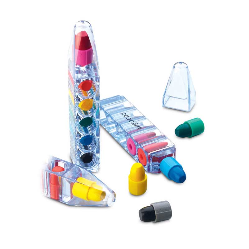 Stylo publicitaire pour enfants - Set de crayons personnalisés cire Magic