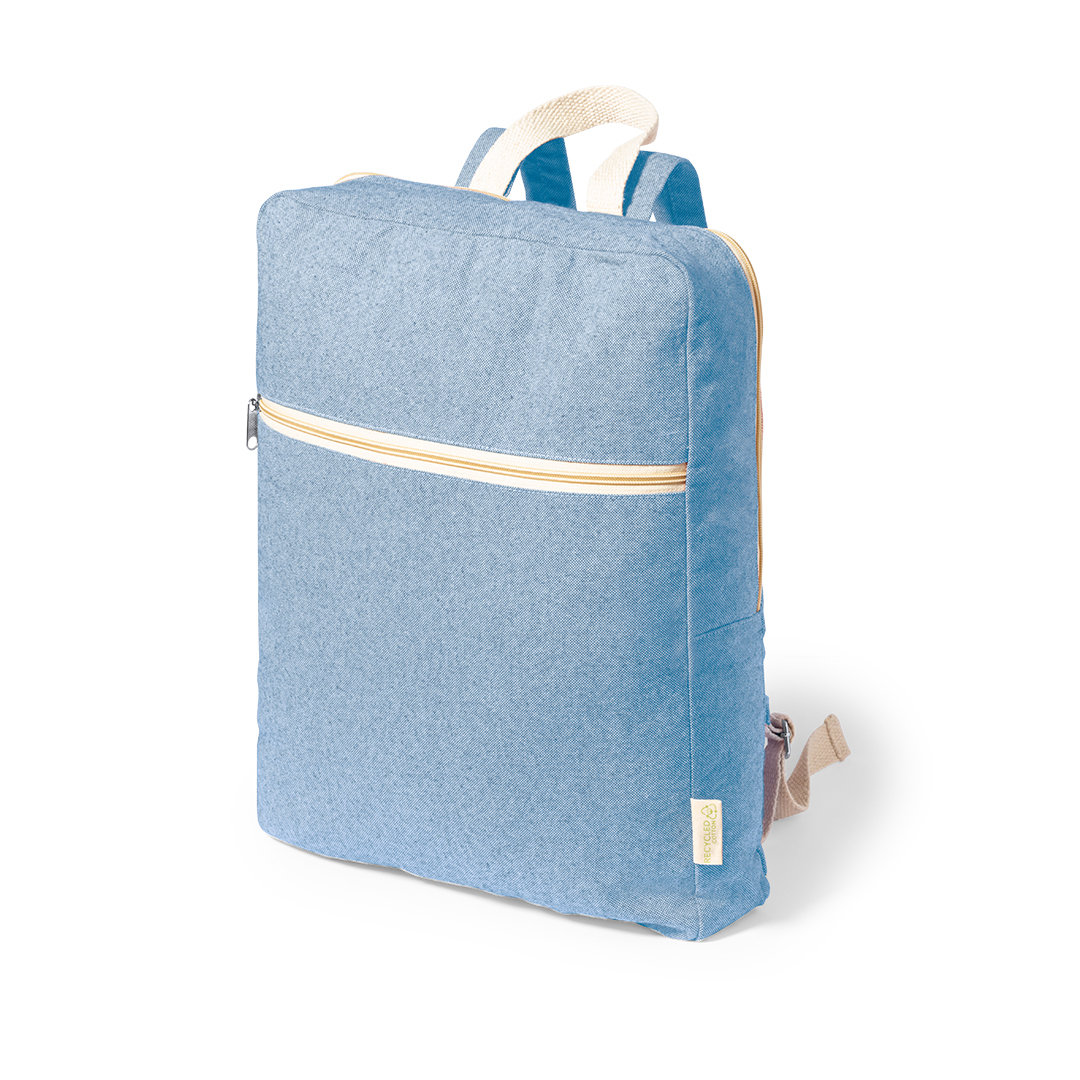 Sac à dos en coton recyclé certifié Nidoran_Bleu