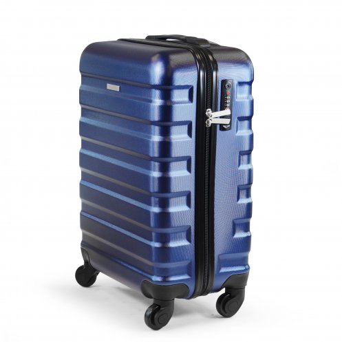 Valise cabine doublure en polyester recyclé rPET Ecofly_Bleu