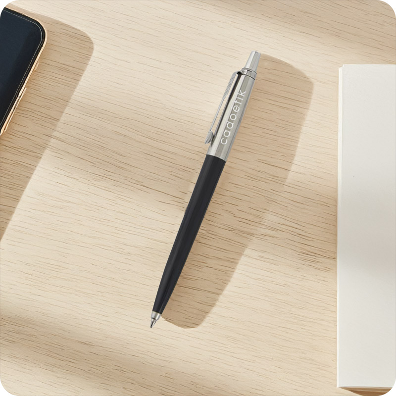 Stylo bille en plastique et inox recyclés Parker Jotter _00