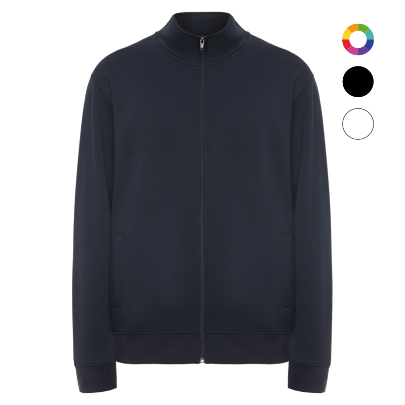 Veste sweat zippée unisexe en coton et polyester certifiés Ulan 280 g_02