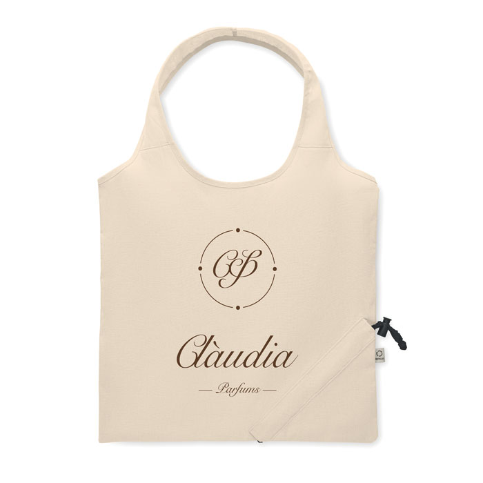 Sac shopping pliable en coton et polyester recyclés Carrie 140 g_02