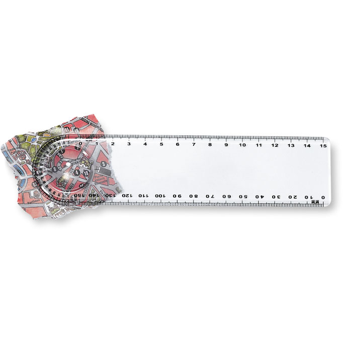 Règle transparente avec loupe 15 cm_Transparent