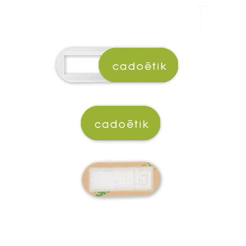 Goodies originaux - Cache webcam publicitaire en PLA Cyberbio - Marquage logo