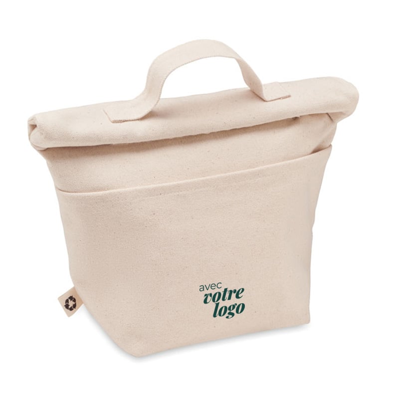 Lunch bag isotherme en coton et polyester recyclés Recoba_1