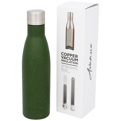 Gourde isotherme en inox tacheté Vasa 500 mL_Vert