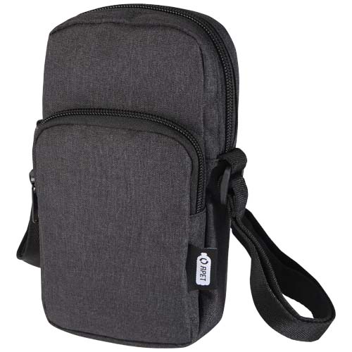 Pochette de téléphone en polyester recyclé certifié Ross_Heather charcoal