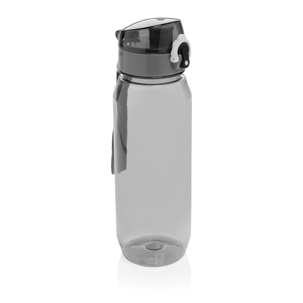 Gourde de sport en plastique recyclé rPET certifié Yide 800 ml_Noir