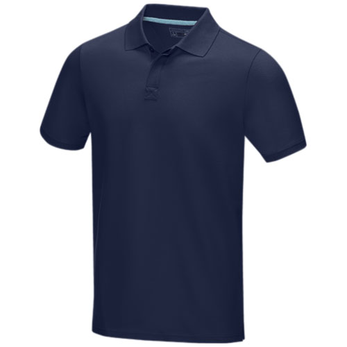 Polo homme en coton bio certifié Graphite 180 g_Marine