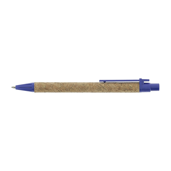 Stylo bille en liège recyclé Lieja_Bleu