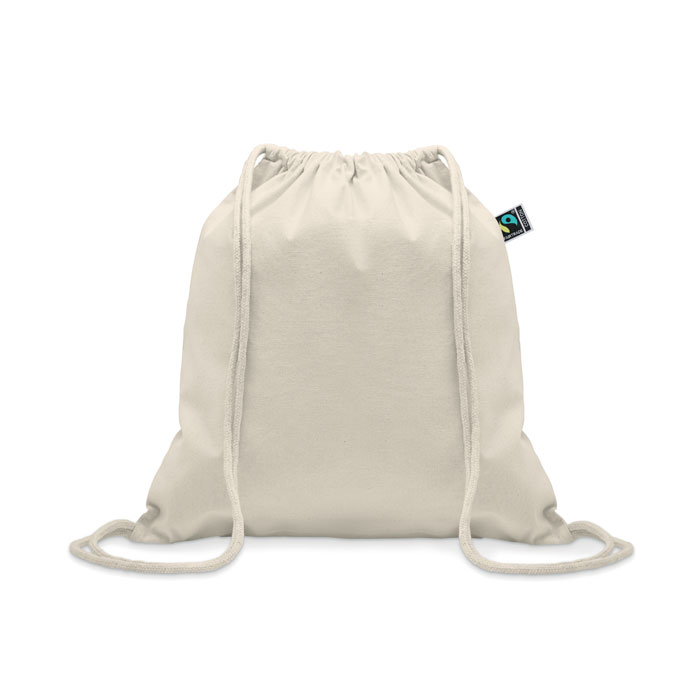 Gymbag en coton équitable Osole Draw 180 g 37x41 cm _Beige