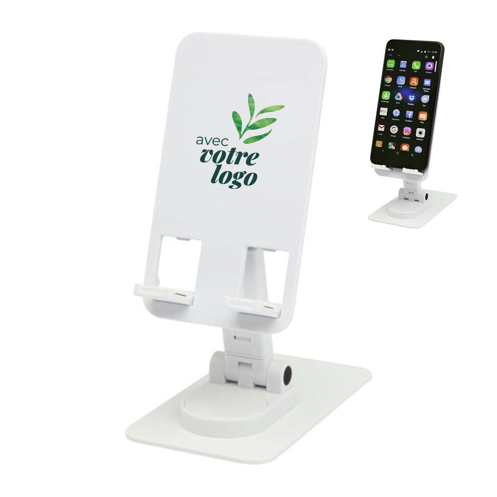 Support de téléphone personnalisé pliable en plastique recyclé Alhena_02