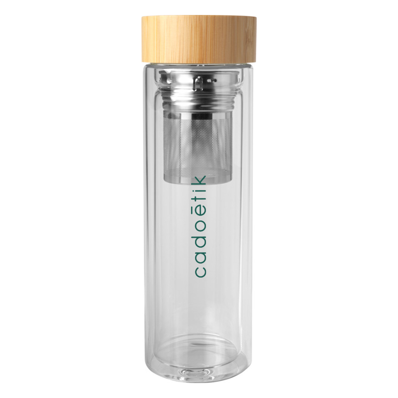 Bouteille infuseur avec couvercle en bambou Bailey 400 mL _1