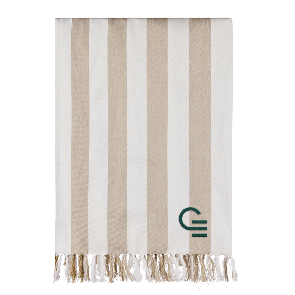 Serviette hammam en coton et polyester recyclés certifiés Vinga Ornos 200 g_01