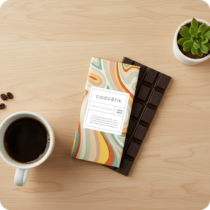 Tablette de chocolat noir 71% 90 g en papier certifié_00