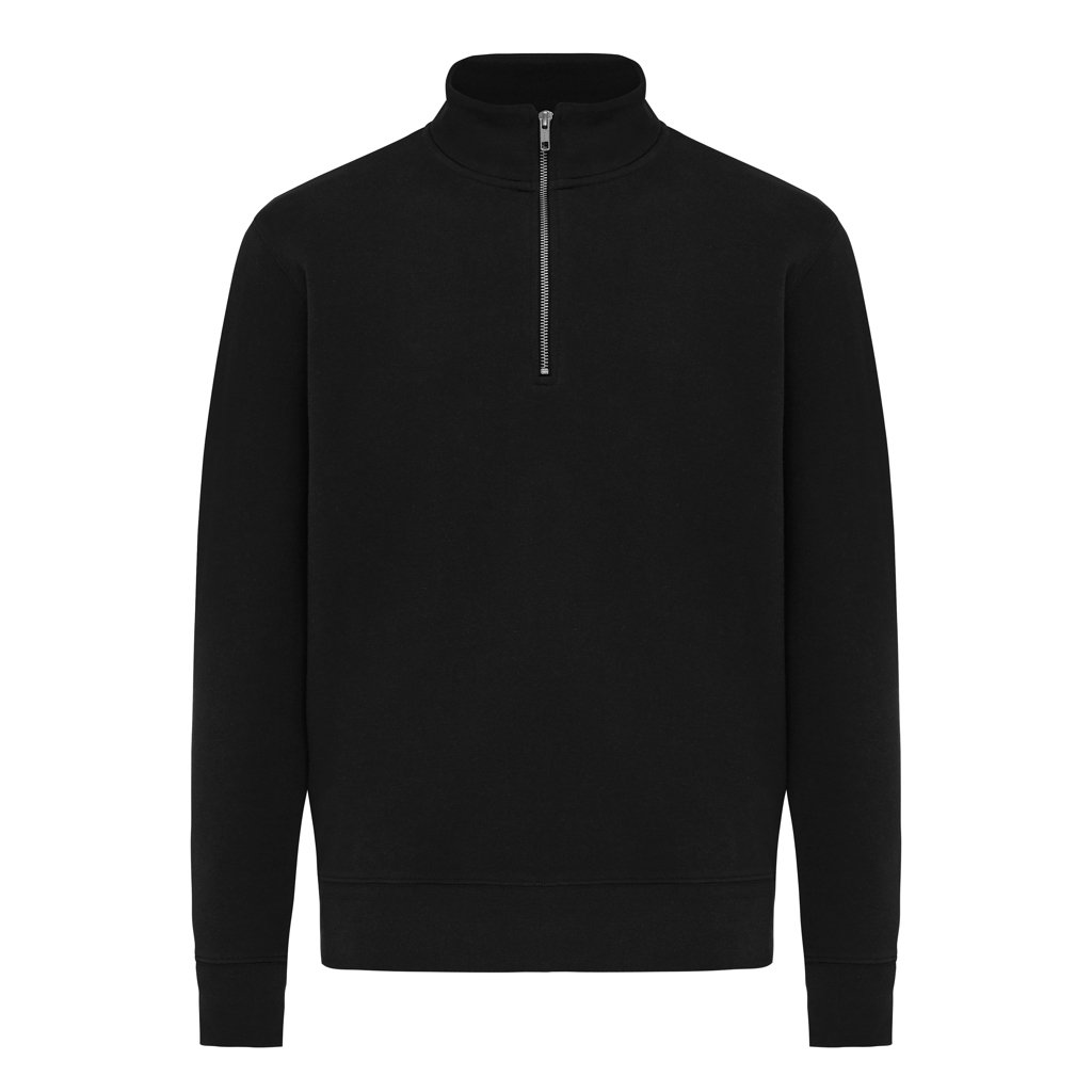 Sweater unisexe en coton bio et recyclé certifié Elgon 300 g_Noir
