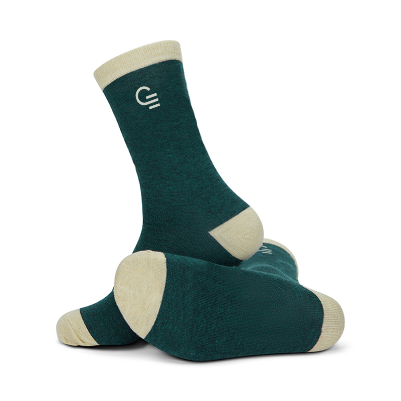 Chaussettes publicitaires sur-mesure en laine mérinos jacquard Hotsock_01