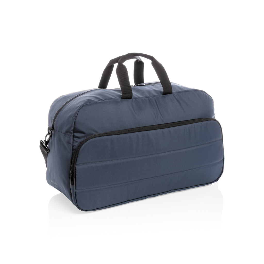 Sac week-end en polyester recyclé rPET Impact_Bleu marine