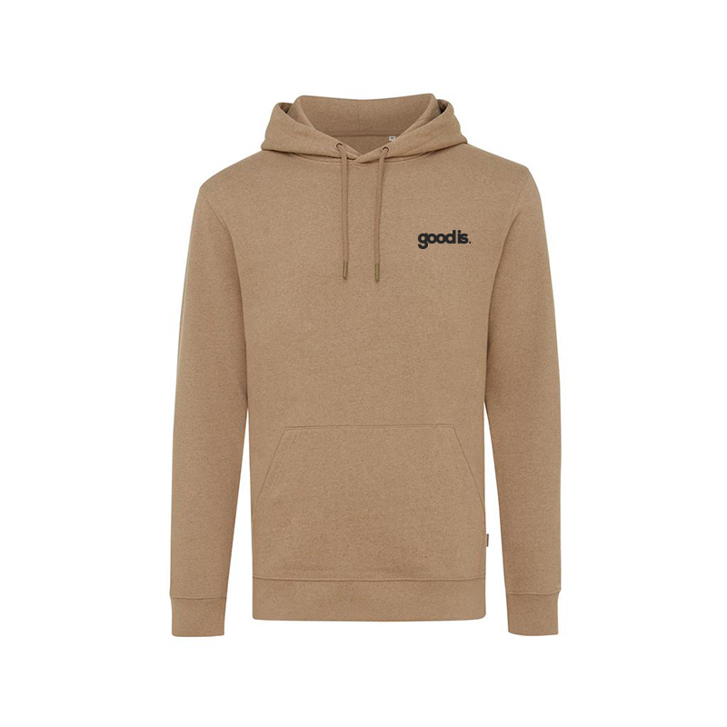 Sweat à capuche unisexe en coton recyclé et bio certifiés non teinté Iqoniq Torres 340 g_03