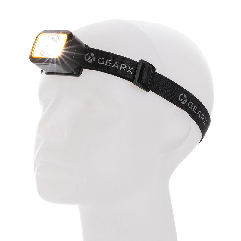 Lampe frontale rechargeable en plastique recyclé certifié Gear X_04