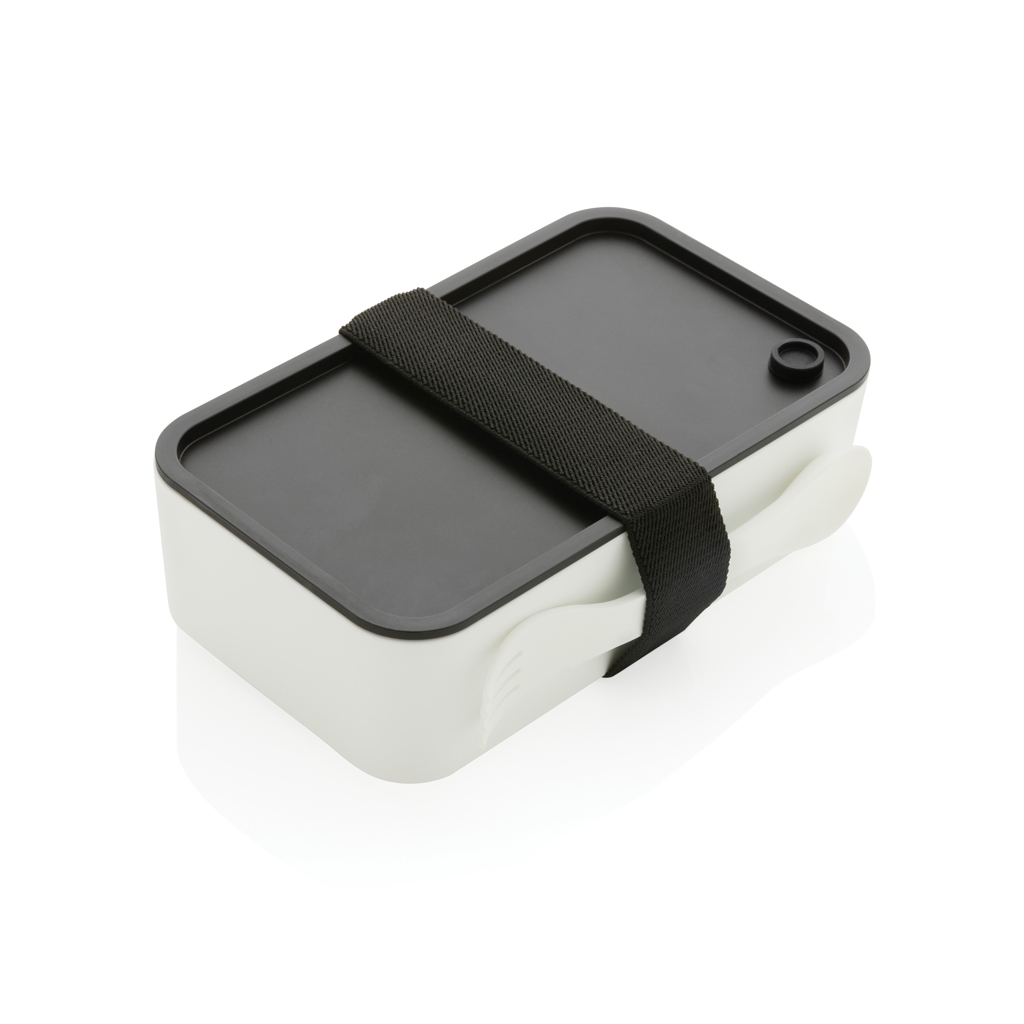 Lunch box en plastique recyclé certifié Ottawa 800 mL_Blanc