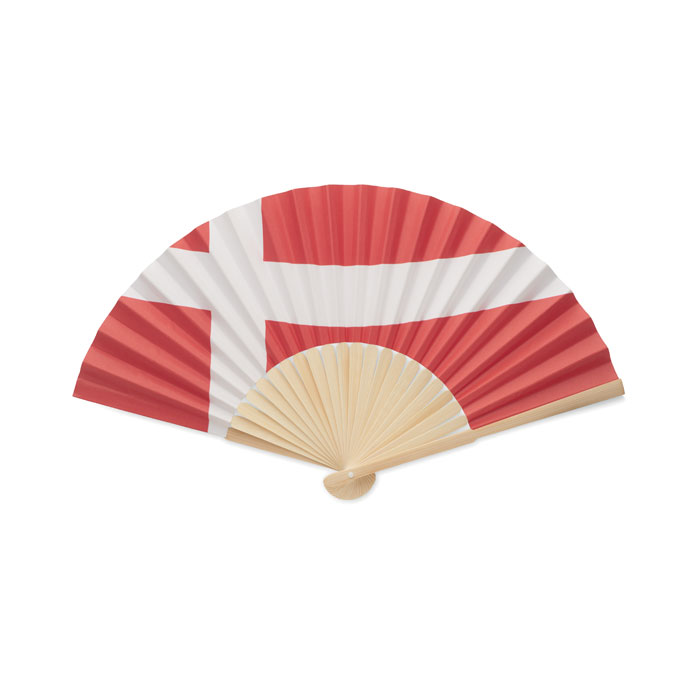Éventail en bambou et papier Funfan_Multicolore