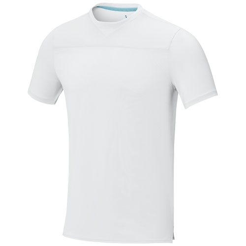 T-shirt de sport homme en polyester recyclé certifié Borax 160 g_Blanc