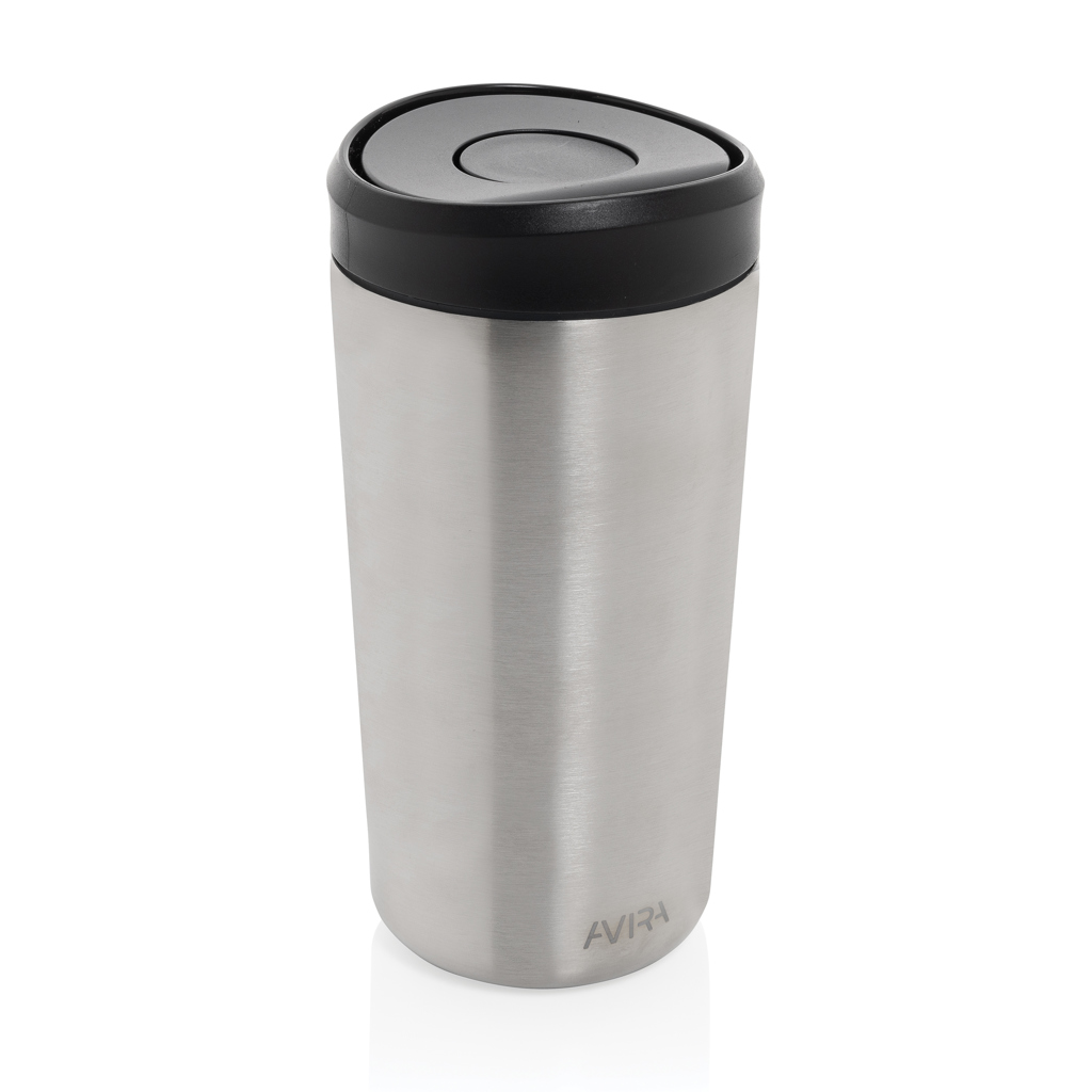 Mug isotherme en inox recyclé certifié Avira Alix 400 mL_Argent