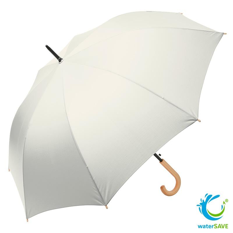 Parapluie golf en polyester recyclé rPET Scott_Blanc