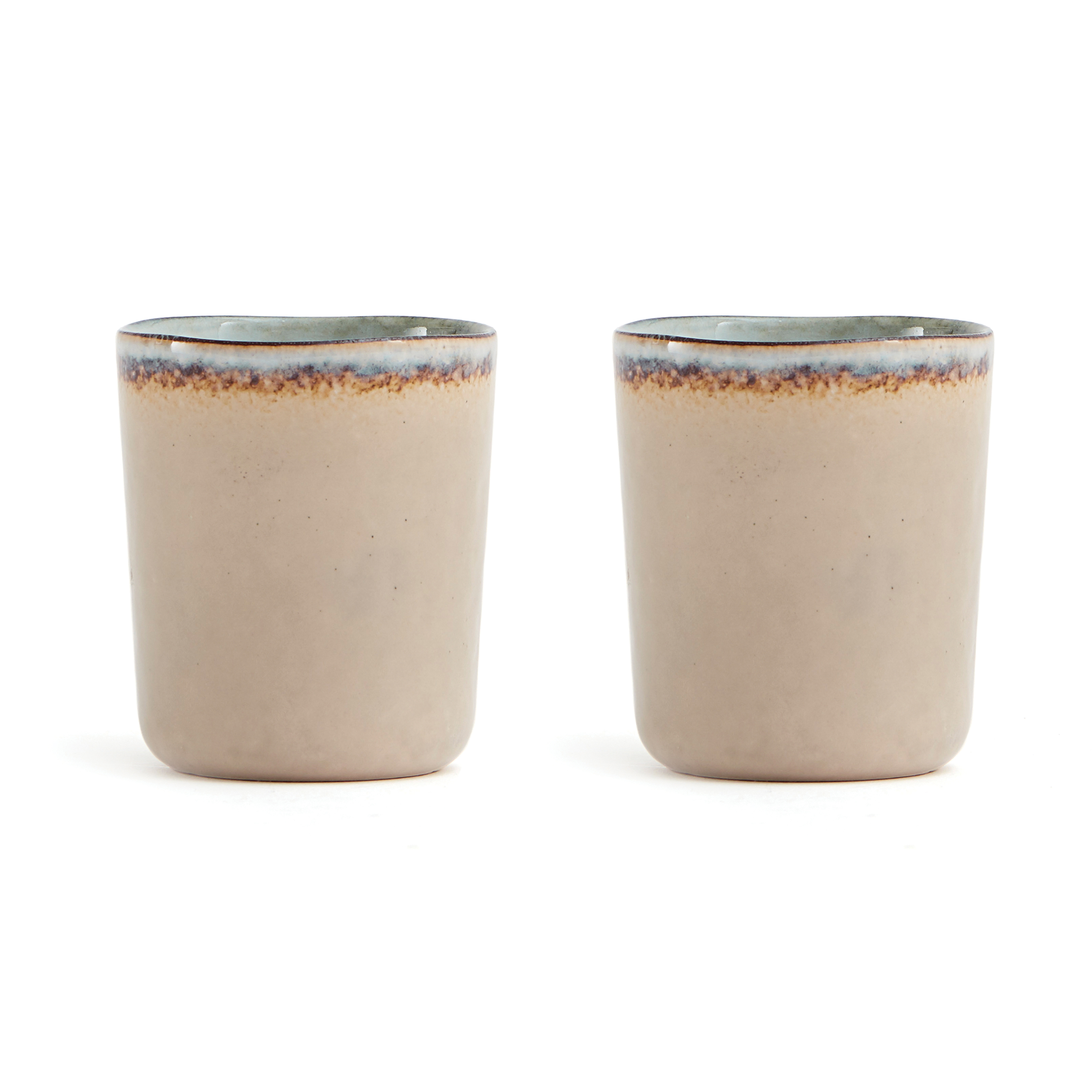 Set de 2 mugs en grès Vinga Nomimono 350 mL_Beige
