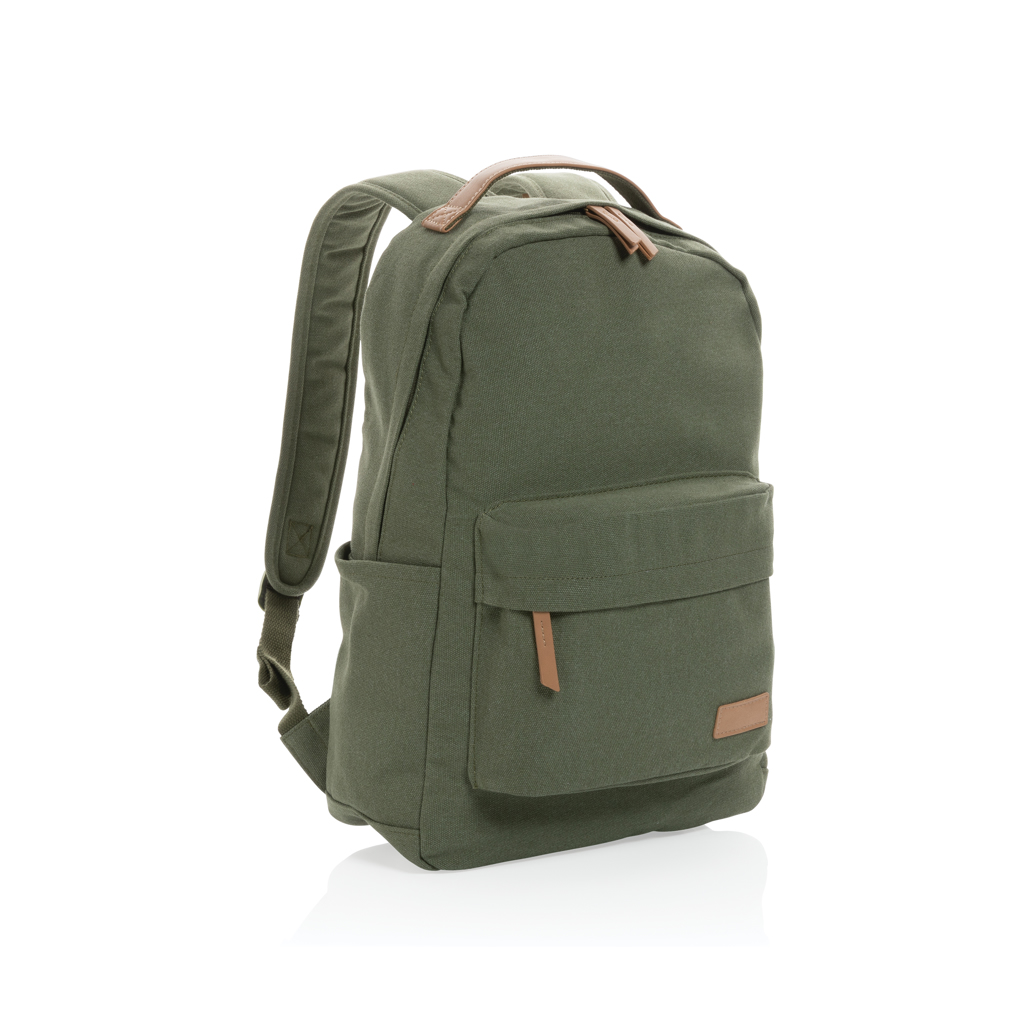 Sac à dos en coton et polyester recyclés Impact Rive 16 L_Vert
