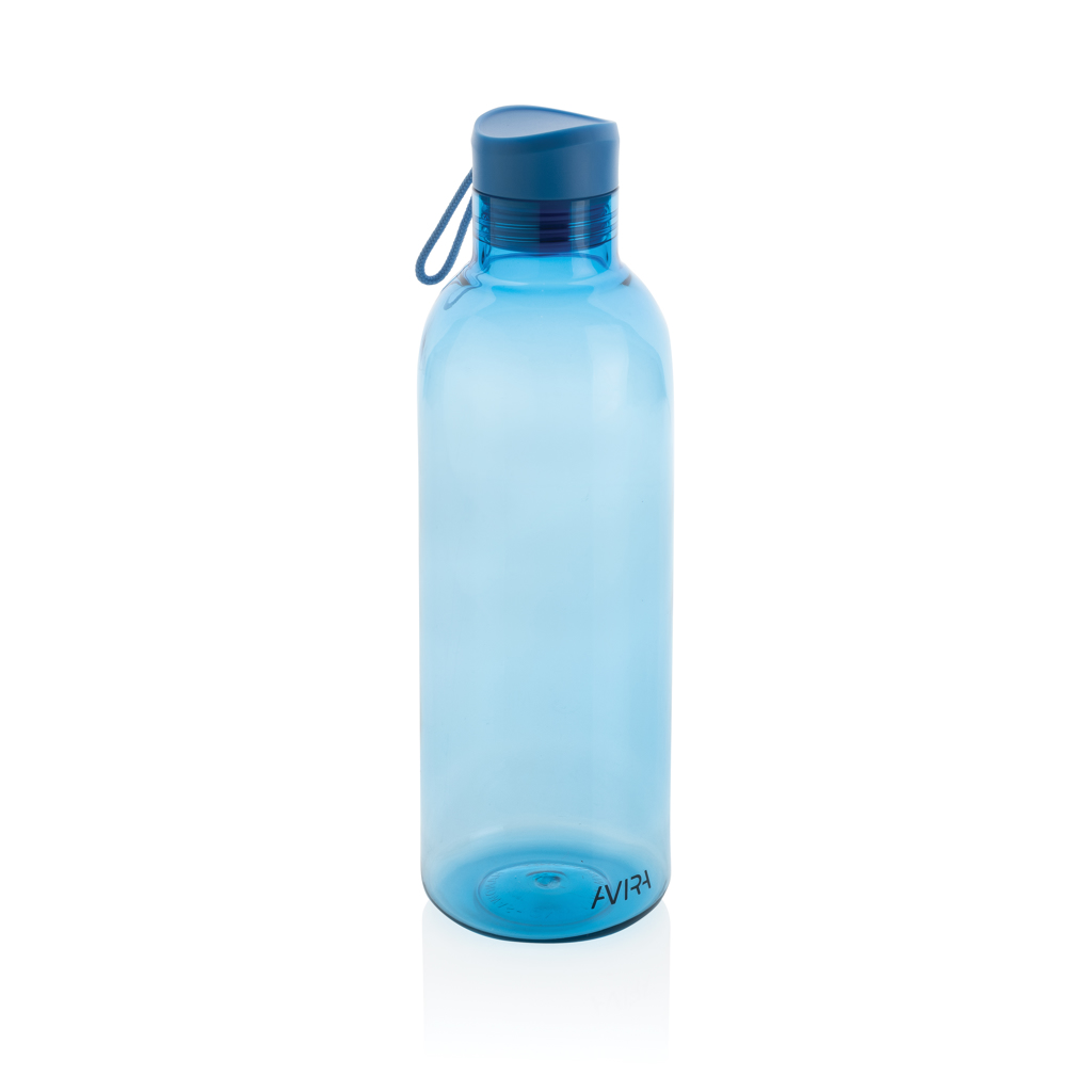 Gourde en plastique recyclé rPET certifié Avira Atik 1 L_Bleu