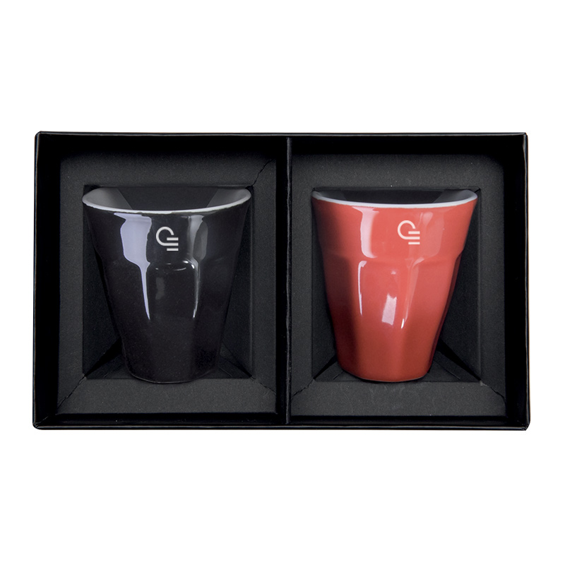 Cadeau d'entreprise - Set 2 Tasses publicitaires Expresso 8cl Verrine
