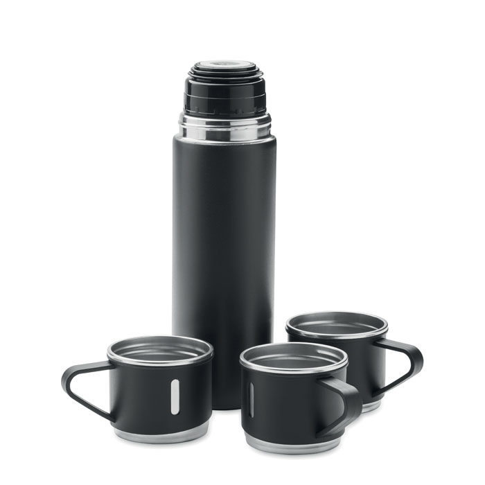 Gourde isotherme en inox avec tasses Sharm 420 mL_02