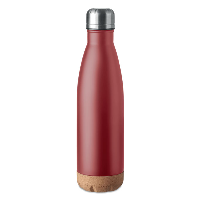 Bouteille isotherme en inox et liège Aspen Cork 500 mL_Bordeaux