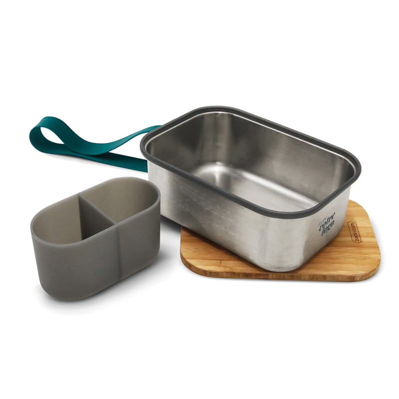 Lunch box publicitaire en inox et bambou Black+Blum 1250 mL_02