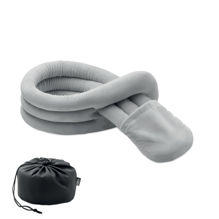 Oreiller de voyage personnalisé flexible Wrap It_Gris