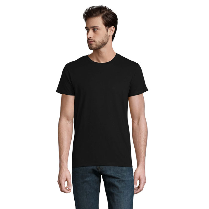 T-shirt homme en coton bio certifié Crusader 150 g_Noir profond
