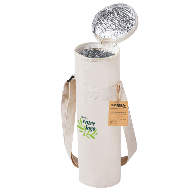 Sac isotherme pour bouteille en coton recyclé Sirkin 1,5 L_3