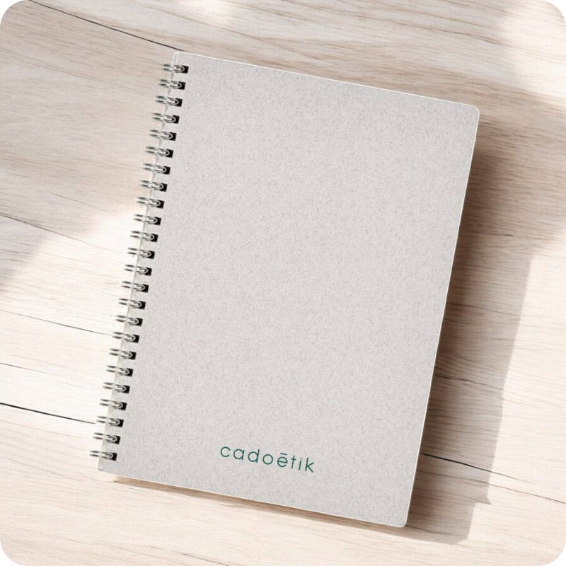 Carnet à spirales A5 en carton et coton recyclés Bianco_00