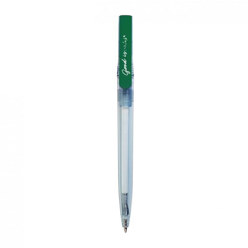 stylo bille publicitaire en rpet Dam vert