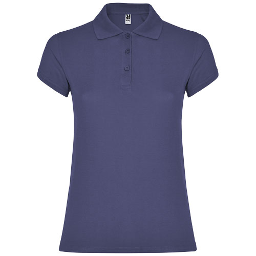Polo femme en coton certifié Star 200 g_Blue denim