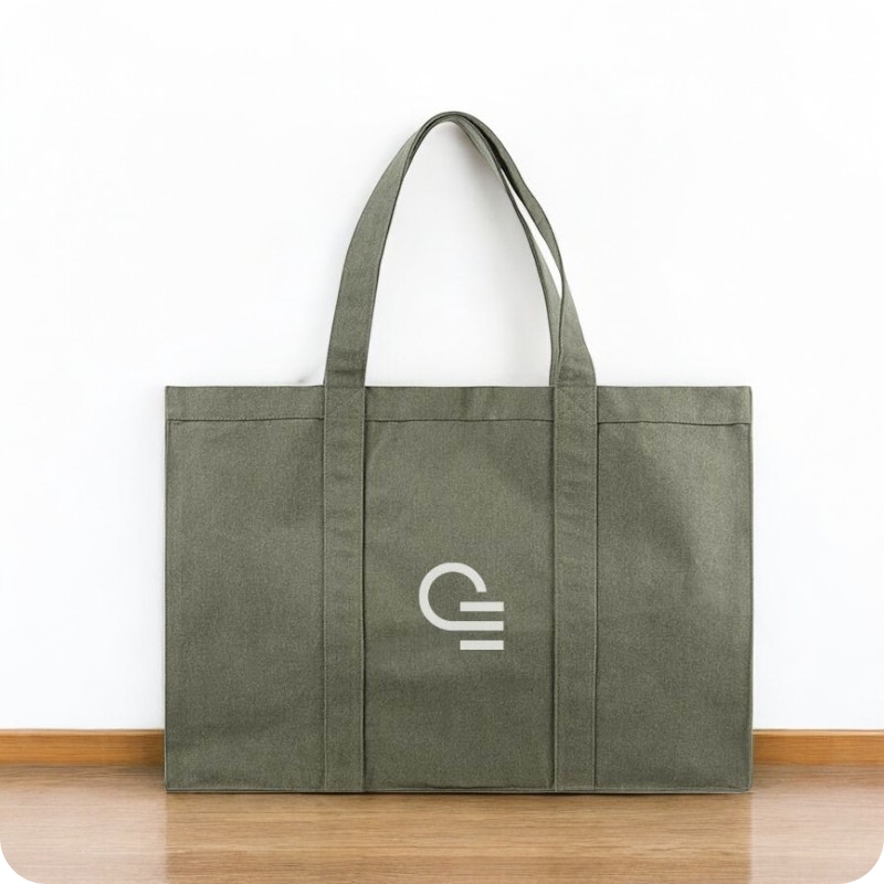 Sac shopping en coton et polyester recyclés Hilo 400 g_00