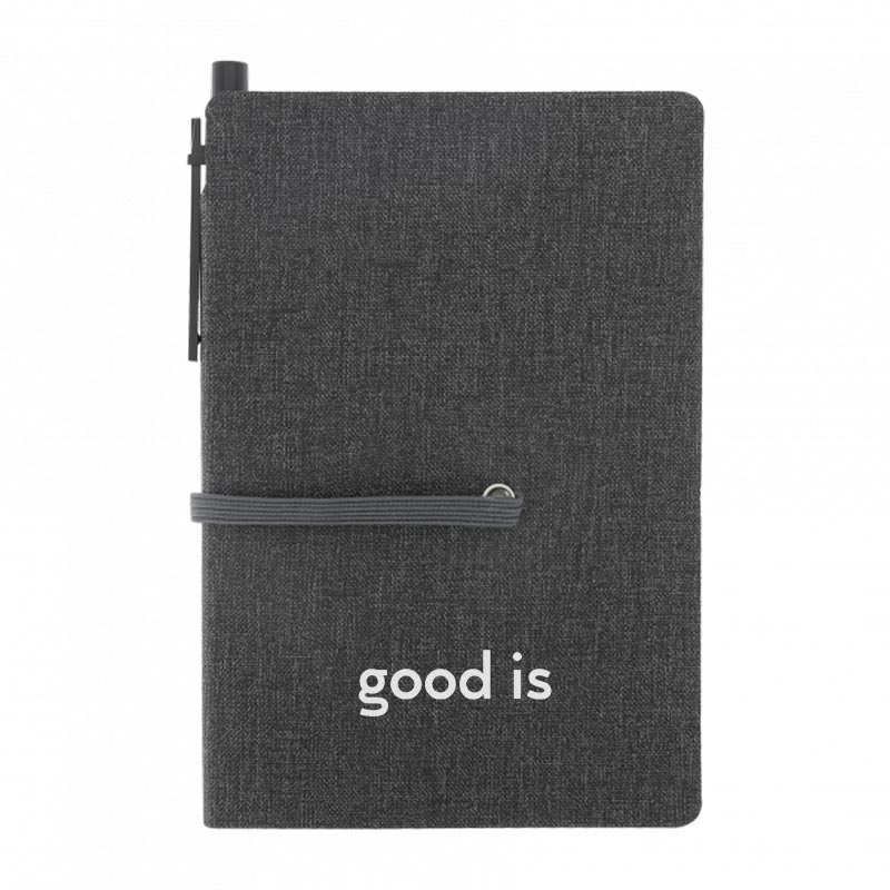 Carnet A6 avec stylo en carton recyclé Tagline_03