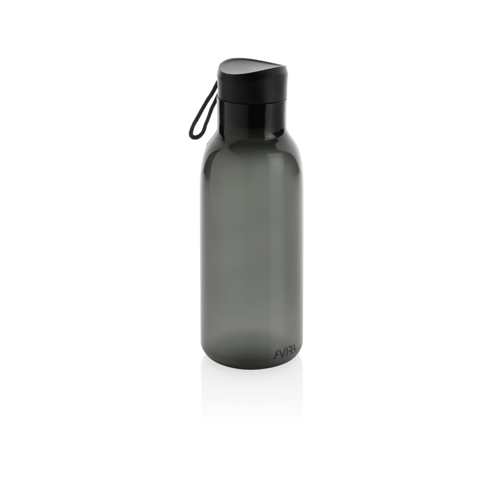 Gourde en plastique recyclé rPET certifié Avira Atik 500 mL_Noir