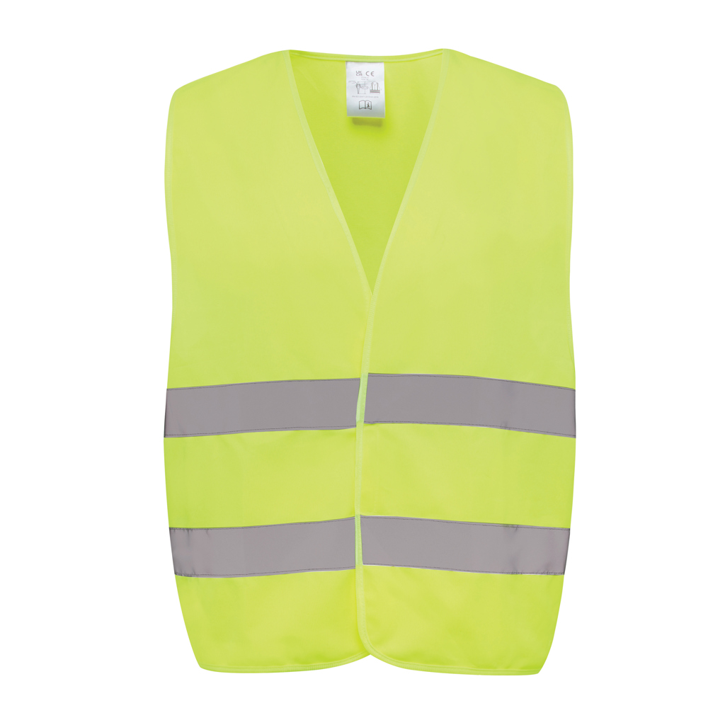Gilet haute visibilité en polyester recyclé certifié Siyou_Jaune